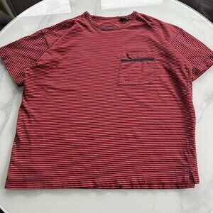 Vintage 1980s / 1990s Spirit Sport Striped Pocket Tee